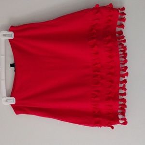 Lulu's red skirt